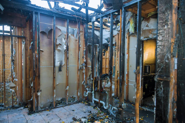Professional Fire Damage Removal technician working in Cranbury, NJ